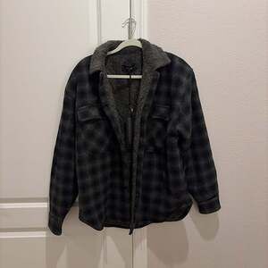 Represent Plaid Sherpa jacket